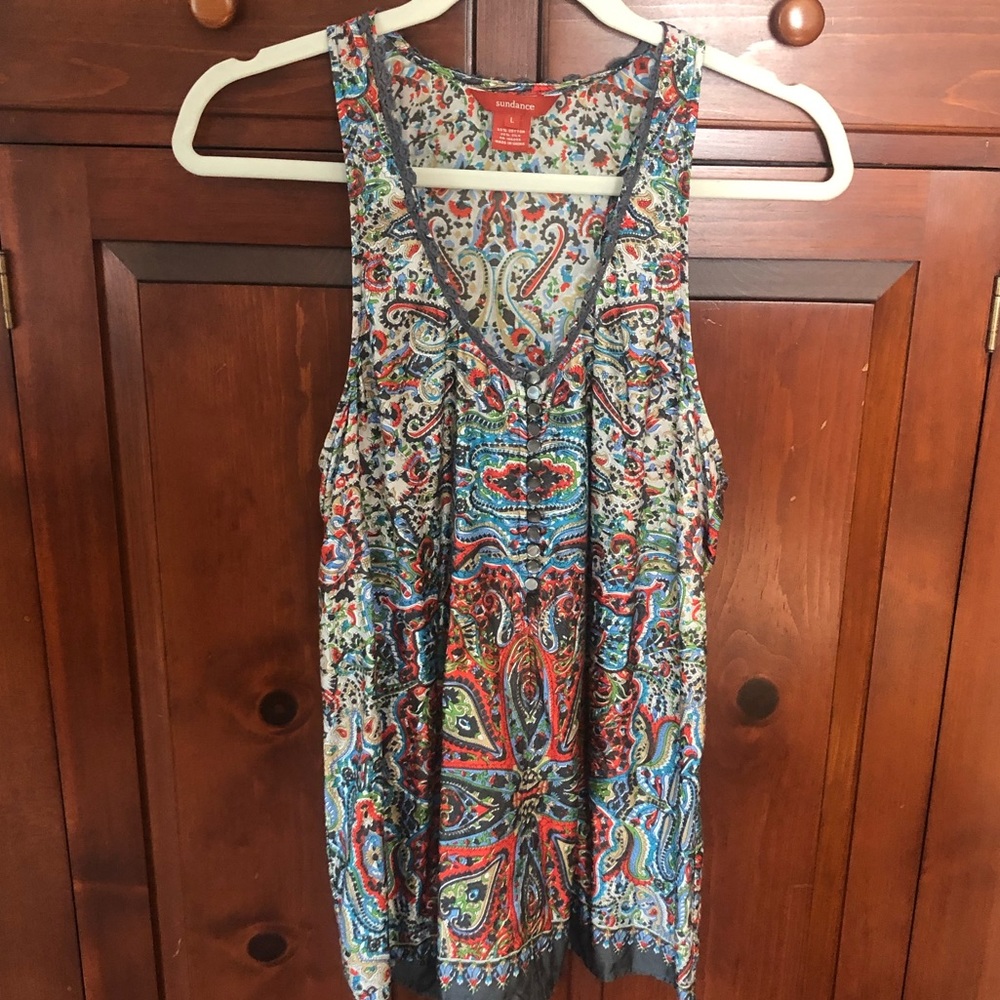 Sundance Silk Patterned Top